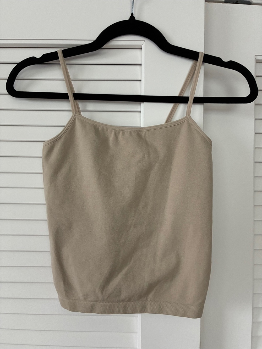 Women’s Beige Spaghetti Strap Tank Top